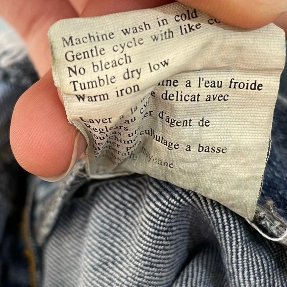 [S] Vintage y2k FWR Distressed Denim Mini Skirt Women’s Coastal Festival Pockets - Picture 10 of 10